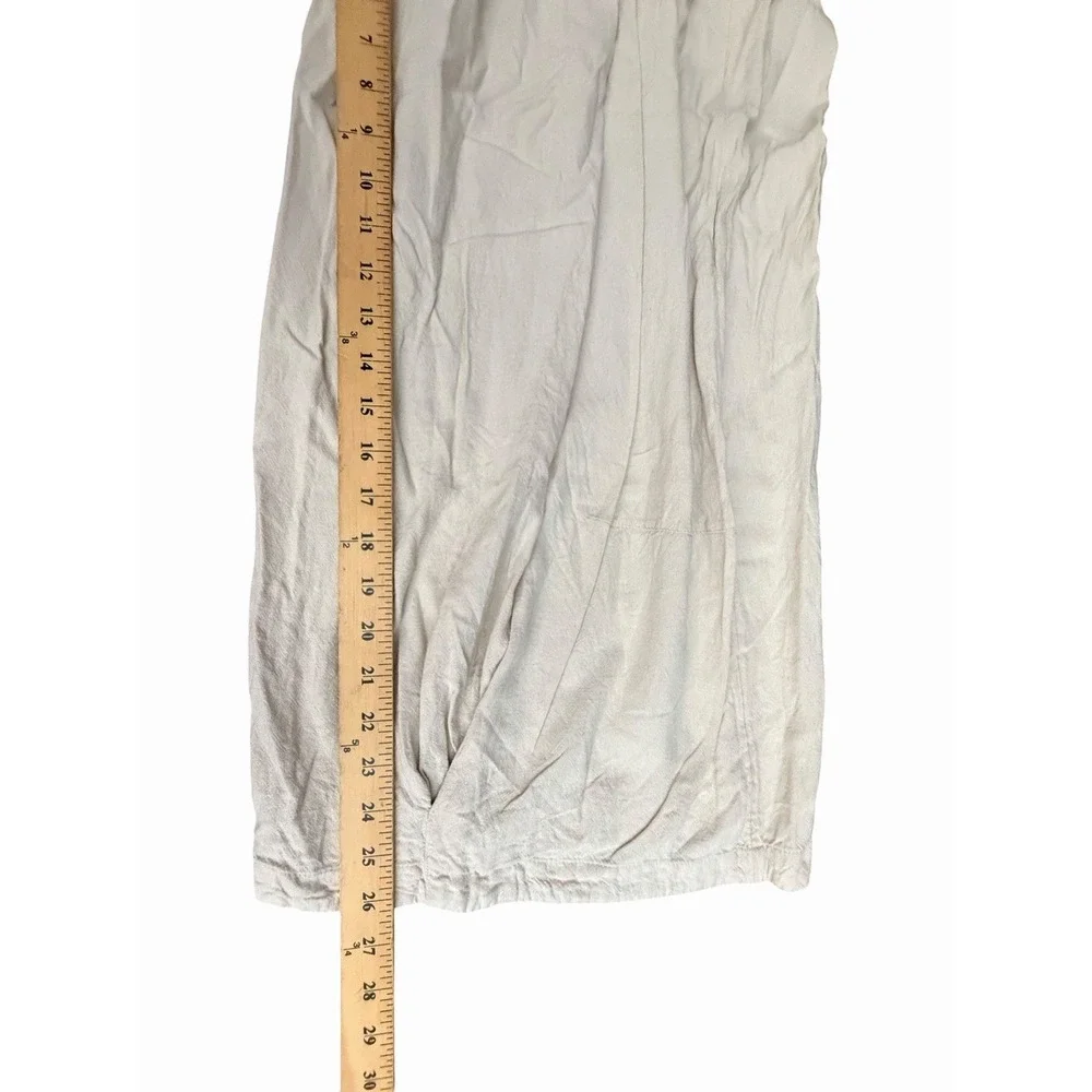 Free People Pants Free-est XS Wide Leg Barrel Balloon Lagenlook Boho Linen OP3-3